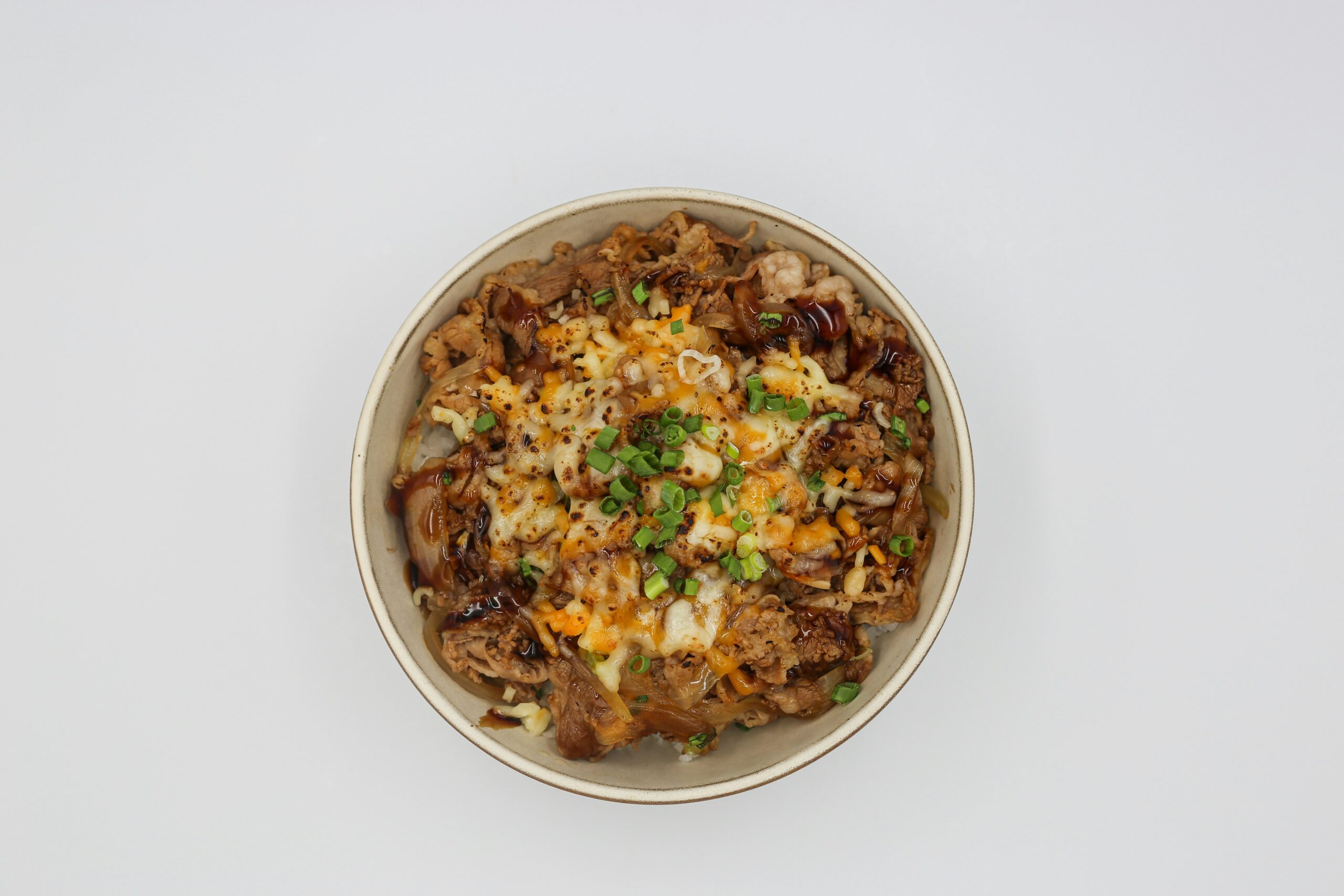 A bowl of dog food topped with turmeric sprinkled on top